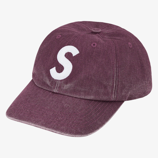 Supreme 6-Panel 'Pigment Canvas S Logo' Plum (SS23) - SOLE SERIOUSS (1)