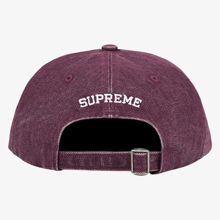 Supreme 6-Panel 'Pigment Canvas S Logo' Plum (SS23) - SOLE SERIOUSS (2)