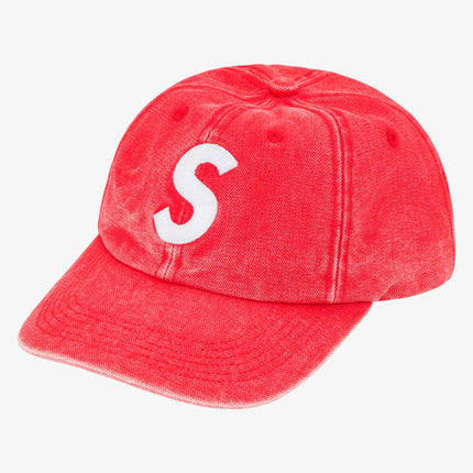 Supreme 6-Panel 'Pigment Canvas S Logo' Red (SS23) - SOLE SERIOUSS (1)