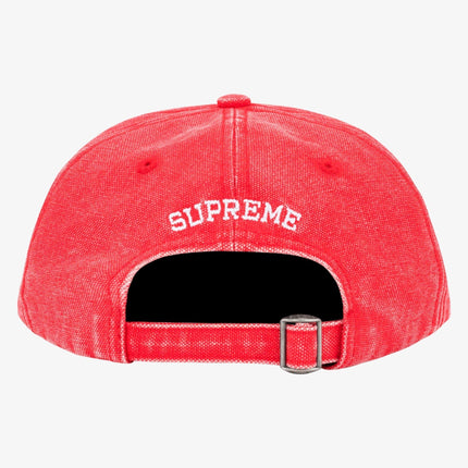 Supreme 6-Panel 'Pigment Canvas S Logo' Red (SS23) - SOLE SERIOUSS (2)