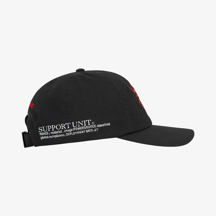 Supreme 6-Panel 'Support Unit' Black (FW21) - SOLE SERIOUSS (2)