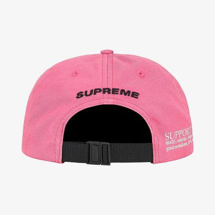 Supreme 6-Panel 'Support Unit' Pink FW21 - SOLE SERIOUSS (3)