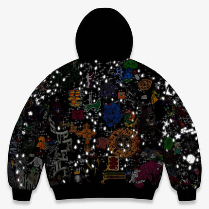 Supreme AOI Embroidered Hooded Work Jacket Black (SS25) | SOLE SERIOUSS [4]