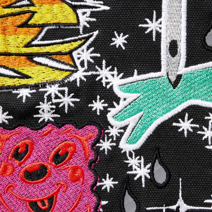 Supreme AOI Embroidered Hooded Work Jacket Black (SS25) | SOLE SERIOUSS [5]