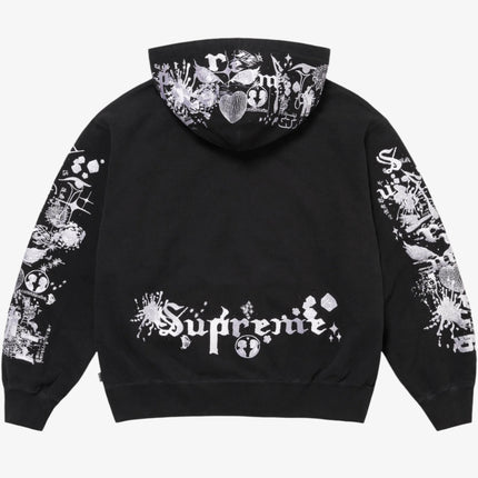 Supreme AOI Zip Up Hooded Sweatshirt Black (SS24) - SOLE SERIOUSS (3)