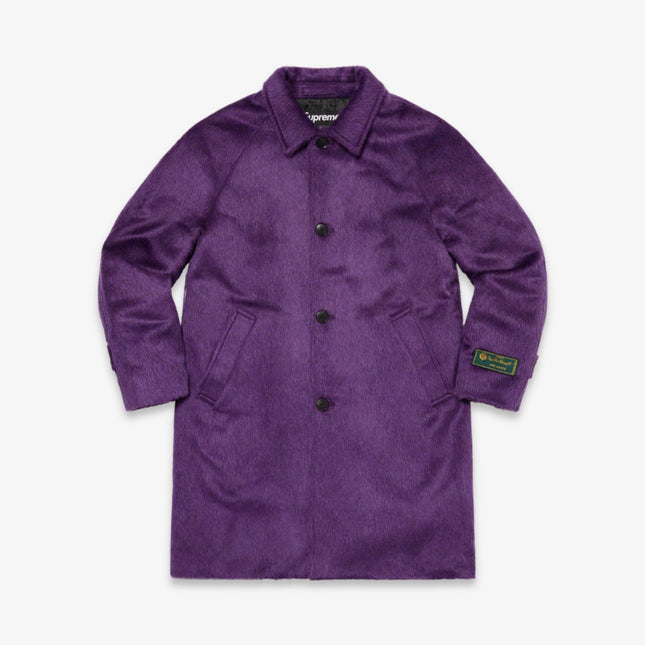 Supreme Alpaca Overcoat Purple (FW21) - SOLE SERIOUSS (1)