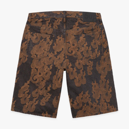 Supreme Baggy Denim Short 'Flames Jacquard' Washed Black (SS23) - SOLE SERIOUSS (2)