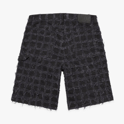 Supreme Baggy Denim Short 'Frayed Patchwork' Washed Black (SS23) - SOLE SERIOUSS (2)