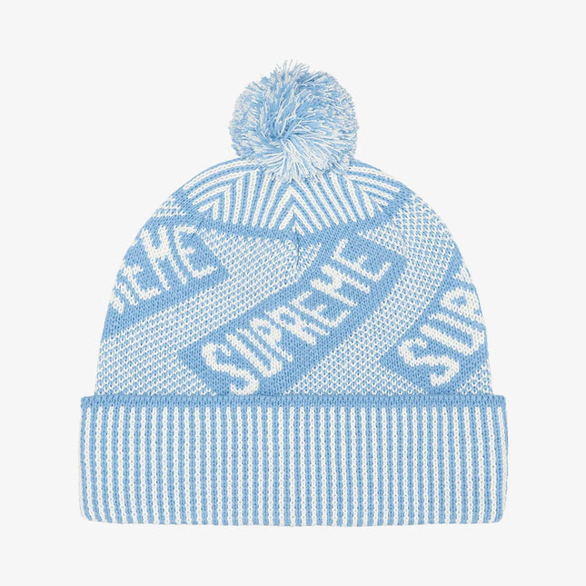 Supreme Beanie 'Banner' Light Blue (FW21) - SOLE SERIOUSS (1)