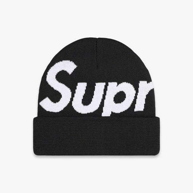 Supreme Beanie 'Big Logo' Black (FW22) - SOLE SERIOUSS (1)