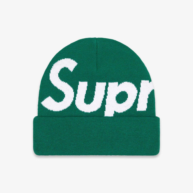 Supreme Beanie 'Big Logo' Dark Green (FW22) - SOLE SERIOUSS (1)