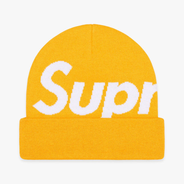 Supreme Beanie 'Big Logo' Gold (FW23) - SOLE SERIOUSS (1)