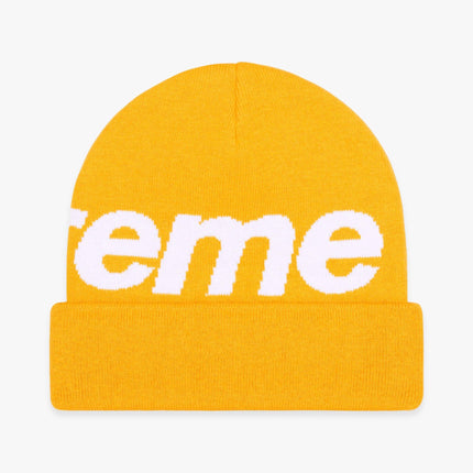 Supreme Beanie 'Big Logo' Gold (FW23) - SOLE SERIOUSS (2)