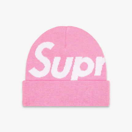 Supreme Beanie 'Big Logo' Pink (FW22) - SOLE SERIOUSS (1)