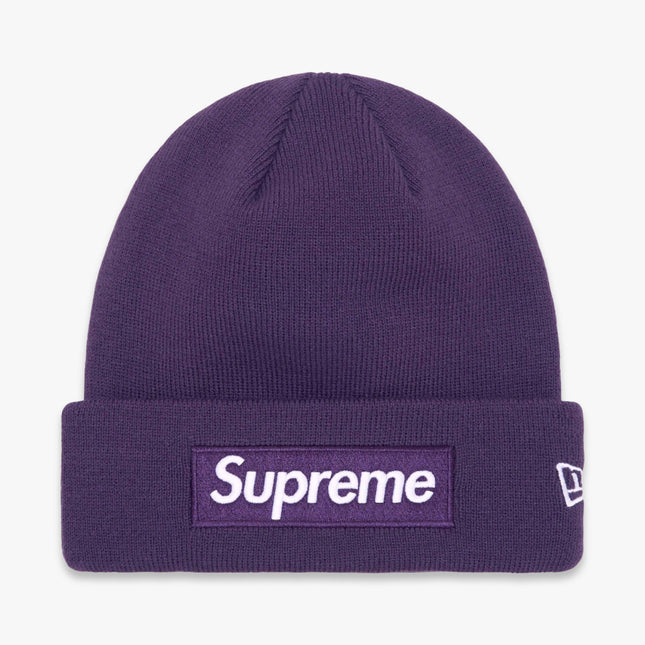 Supreme Beanie 'Box Logo' Dark Purple FW23 - SOLE SERIOUSS (1)