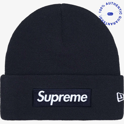 Supreme Beanie 'Box Logo' Navy Blue (FW25) | SOLE SERIOUSS [1]