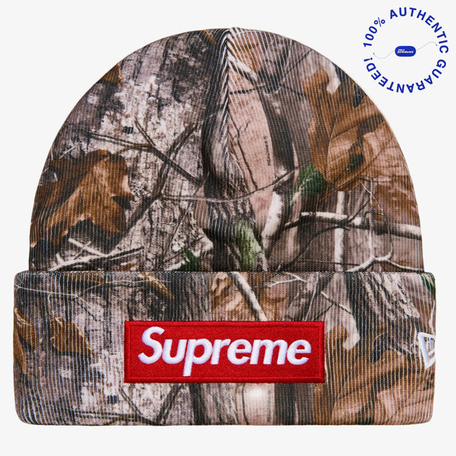 Supreme Beanie 'Box Logo' Realtree AP Camo / Red (FW25) | SOLE SERIOUSS [1]