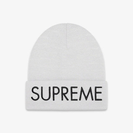 Supreme Beanie 'Capital' Ash Grey (FW22) - SOLE SERIOUSS (1)