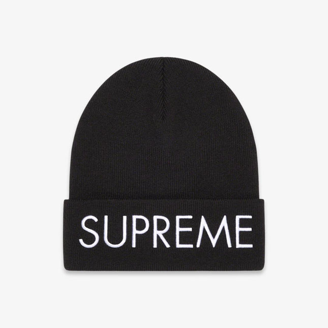 Supreme Beanie 'Capital' Black (FW22) - SOLE SERIOUSS (1)