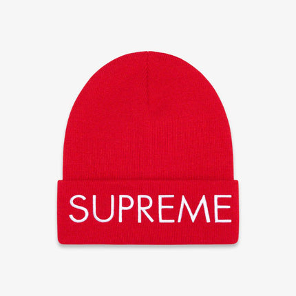 Supreme Beanie 'Capital' Red (FW22) - SOLE SERIOUSS (1)