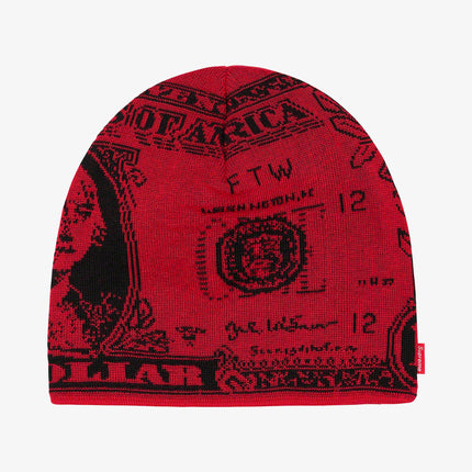 Supreme Beanie 'Dollar' Red (FW21) - SOLE SERIOUSS (2)