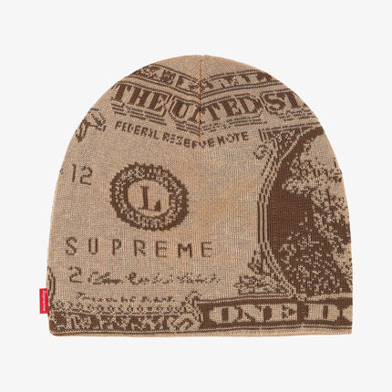 Supreme Beanie 'Dollar' Tan (FW21) - SOLE SERIOUSS (1)