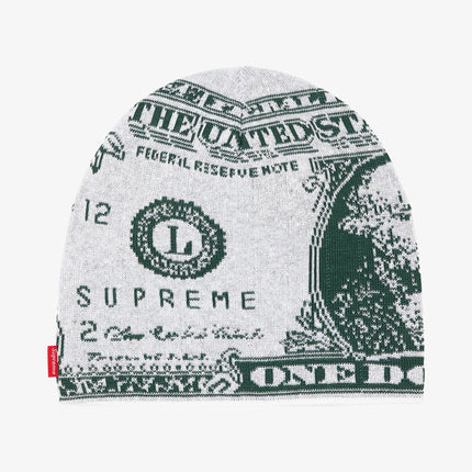 Supreme Beanie 'Dollar' White (FW21) - SOLE SERIOUSS (1)