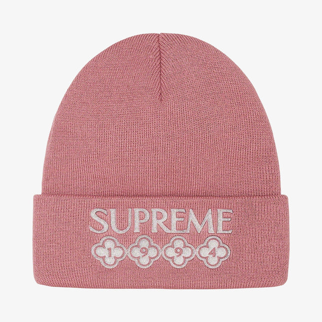 Supreme Beanie 'Glitter' Rose (FW21) - SOLE SERIOUSS (1)