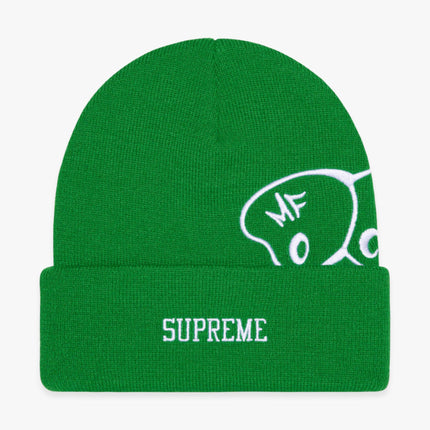 Supreme Beanie 'MF Doom' Green (FW23) - SOLE SERIOUSS (1)