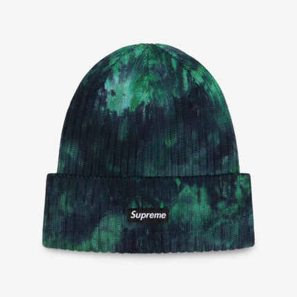 Supreme Beanie 'Overdyed' Splatter Green (SS24) - SOLE SERIOUSS (1)