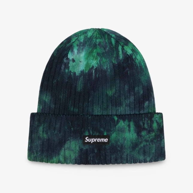 Supreme Beanie 'Overdyed' Splatter Green SS24 - SOLE SERIOUSS (1)