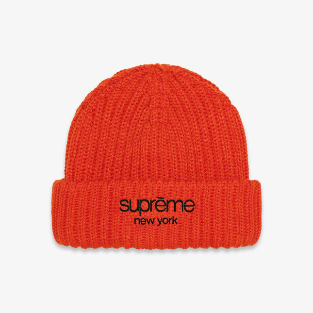 Supreme Beanie 'Ribbed' Burnt Orange (FW22) - SOLE SERIOUSS (1)