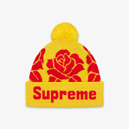 Supreme Beanie 'Rose' Yellow (FW22) - SOLE SERIOUSS (1)