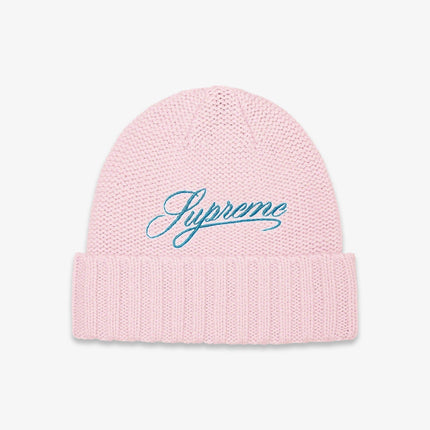 Supreme Beanie 'Script Logo' Pink (FW21) - SOLE SERIOUSS (1)