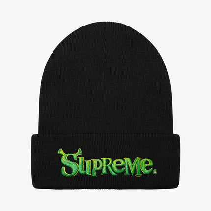 Supreme Beanie 'Shrek' Black (FW21) - SOLE SERIOUSS (1)