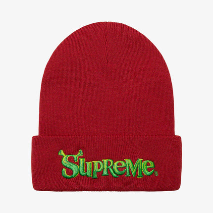 Supreme Beanie 'Shrek' Cardinal (FW21) - SOLE SERIOUSS (1)