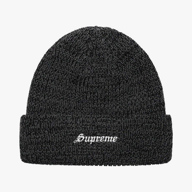 Supreme Beanie 'Twisted Loose Gauge' Charcoal (FW21) - SOLE SERIOUSS (1)