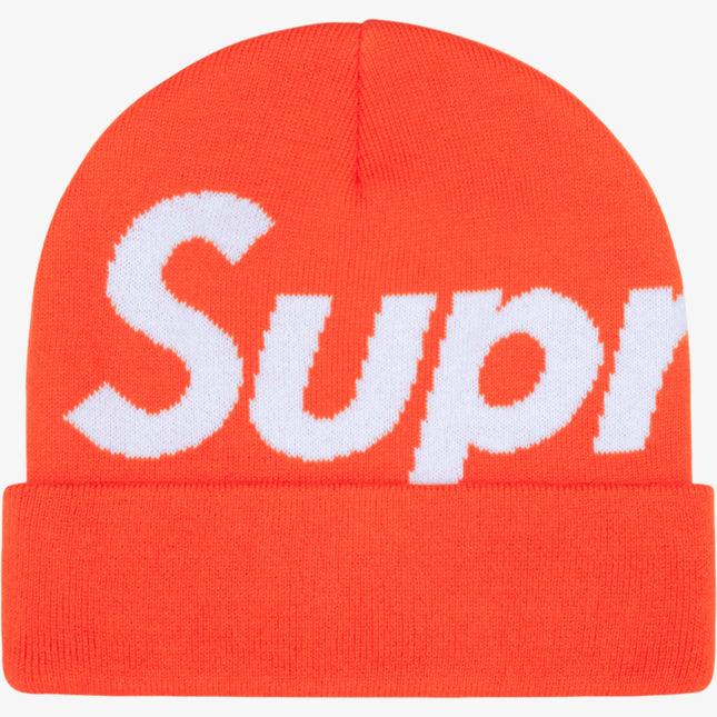 Supreme Big Logo Beanie Orange (FW24) - SOLE SERIOUSS (1)