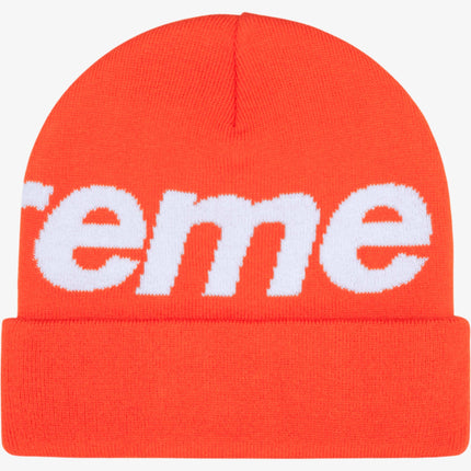 Supreme Big Logo Beanie Orange (FW24) - SOLE SERIOUSS (2)