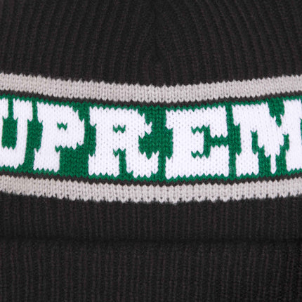 Supreme Big Stripe Beanie Black (FW24) - SOLE SERIOUSS (2)