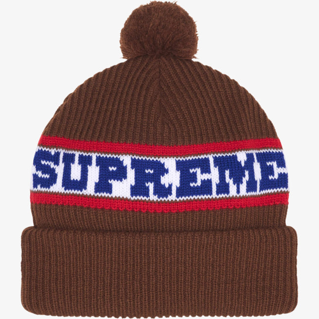 Supreme Big Stripe Beanie Brown (FW24) - SOLE SERIOUSS (1)