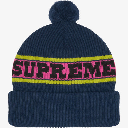 Supreme Big Stripe Beanie Navy (FW24) - SOLE SERIOUSS (1)