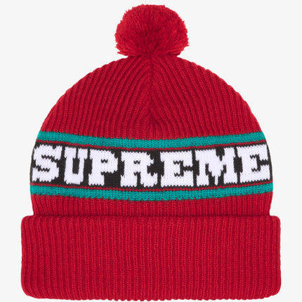 Supreme Big Stripe Beanie Red (FW24) - SOLE SERIOUSS (1)