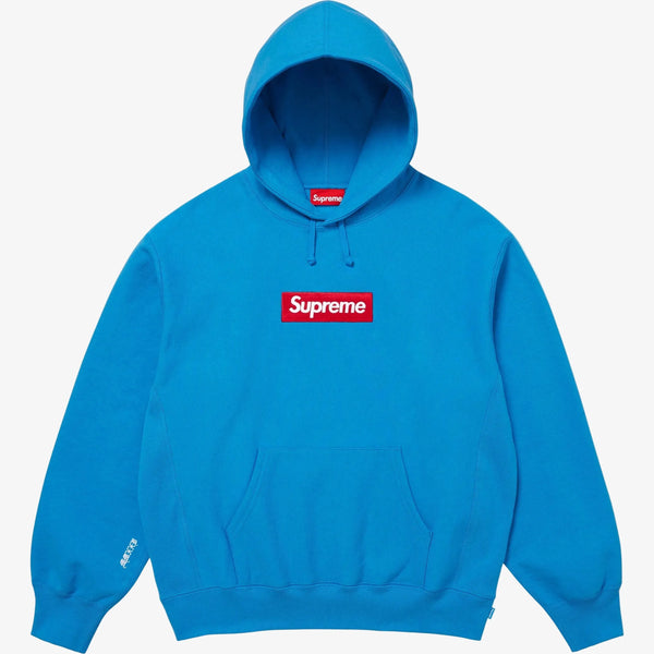 Supreme 'Box Logo' Pullover Hooded Sweatshirt Cyan Blue / Red Supreme 'Box Logo' Pullover Hooded Sweatshirt Cyan Blue / Red