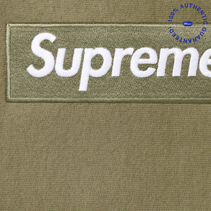 Supreme 'Box Logo' Pullover Hooded Sweatshirt Light Olive Green (FW25) | SOLE SERIOUSS [2]