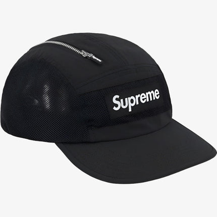 Supreme 'Box Logo' Zip Mesh Camp Cap Black (FW20) - SOLE SERIOUSS (1)