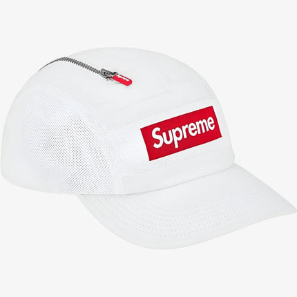 Supreme 'Box Logo' Zip Mesh Camp Cap White (FW20) - SOLE SERIOUSS (1)