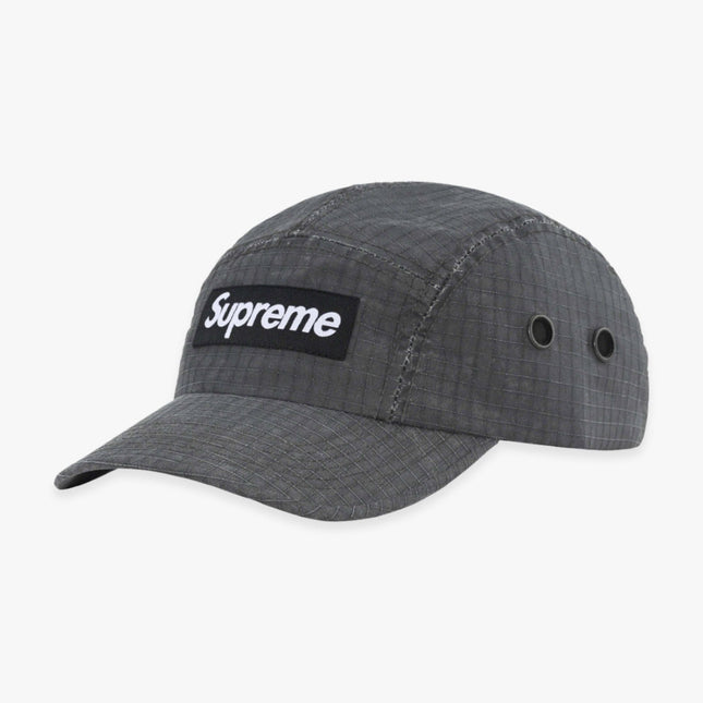 Supreme Camp Cap 'Distressed Ripstop' Black (FW23) - SOLE SERIOUSS (1)