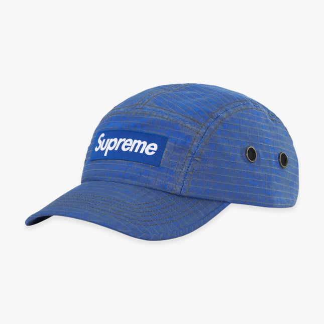 Supreme Camp Cap 'Distressed Ripstop' Blue (FW23) - SOLE SERIOUSS (1)