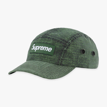 Supreme Camp Cap 'Distressed Ripstop' Green (FW23) - SOLE SERIOUSS (1)